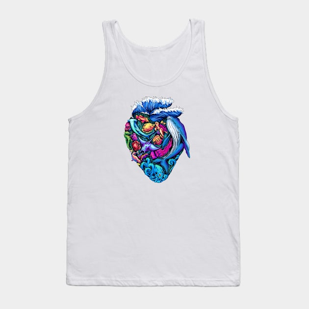 Hearth Of The Sea Tank Top by Hipedynamite